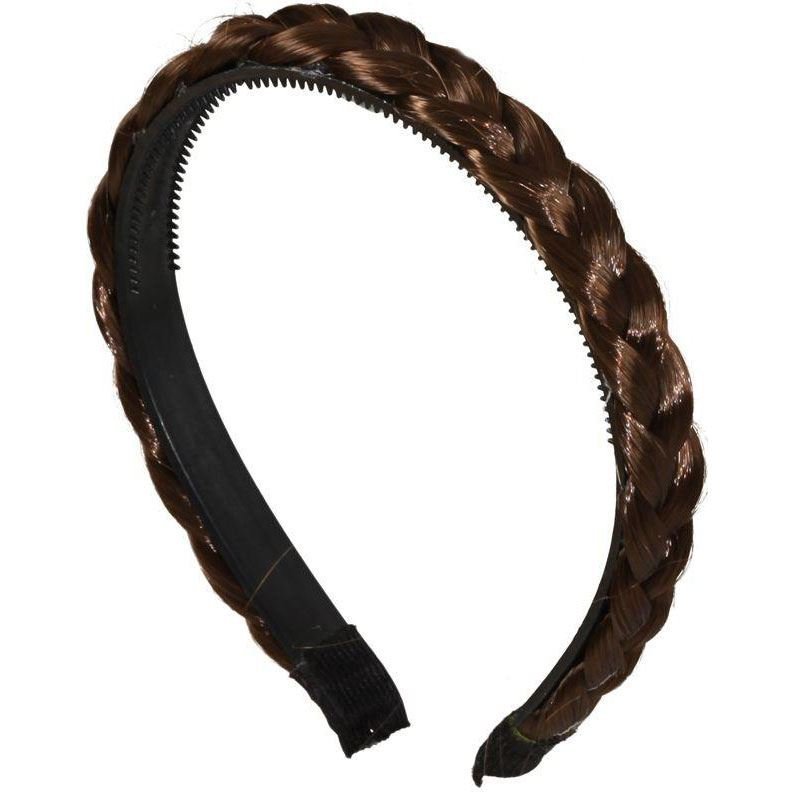 Braided Headband - Brown -