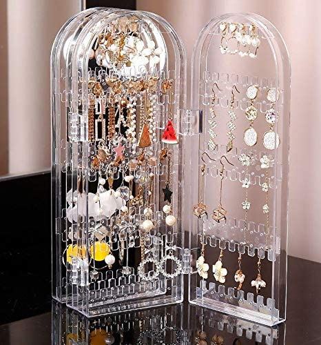 Earring Stand - Jewellery stand for earrings & necklaces - 4 sides - | Fashiongirl