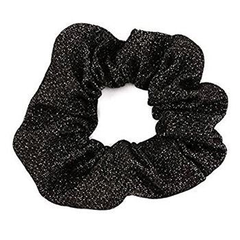 Glimmer & Glitter Scrunchie - Black - Hair Accessories