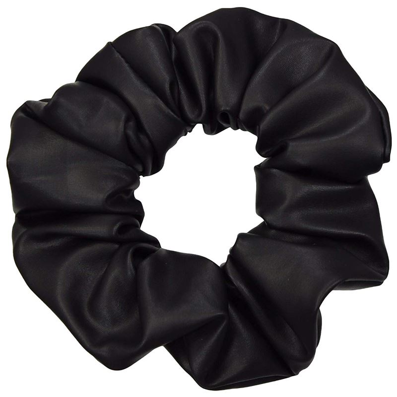 Scrunchie Hair Elastic - Metallic & Elastic - Black - Hair Accessories