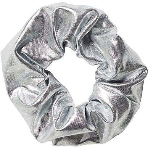 Scrunchie Hair Elastic - Mettalic & Elastic - Silver - Hair Accessories
