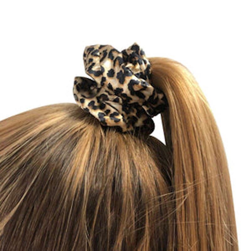 Scrunchie - Velour & elastic - Leopard - Hair Accessories