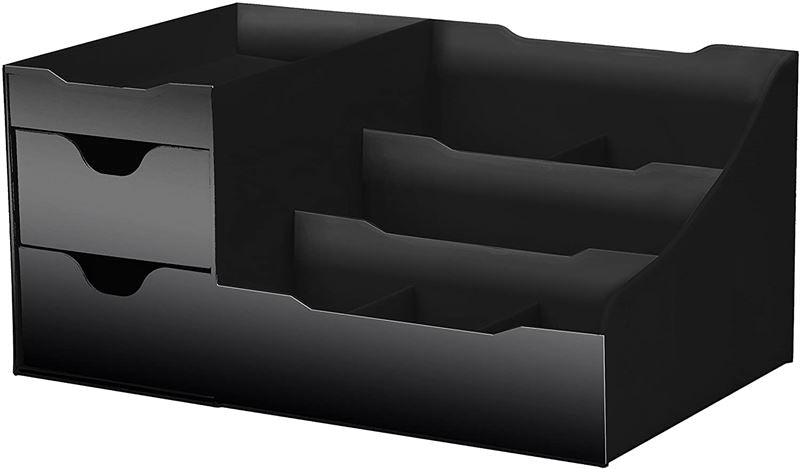 UNIQ Organiser for makeup & skincare products - 9 compartments - Black - Organiser