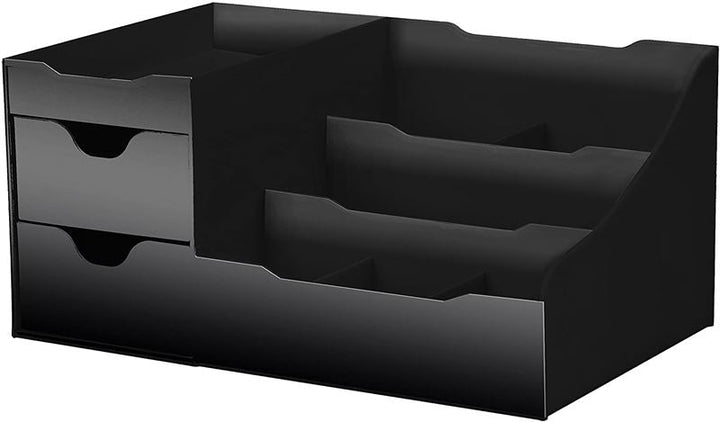 UNIQ Organiser for makeup & skincare products - 9 compartments - Black - Organiser