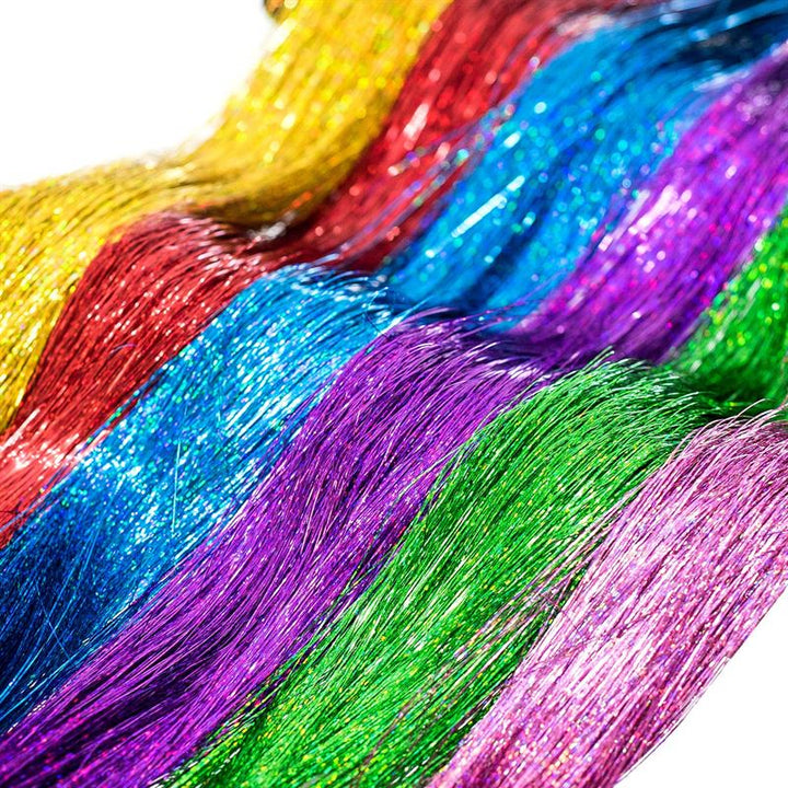 Bling Glitter Extensions 100 pcs glitter hair extensions 80 cm - Champagne gold - | Fashiongirl