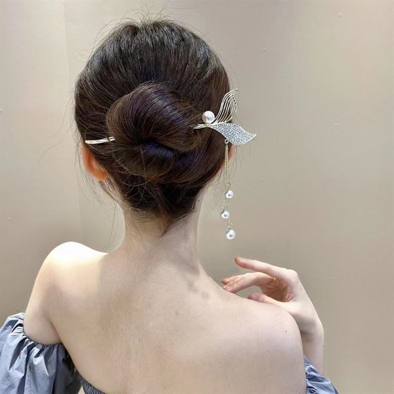 Chris Rubin Halia Hair Stick - Rhinestones - | Fashiongirl