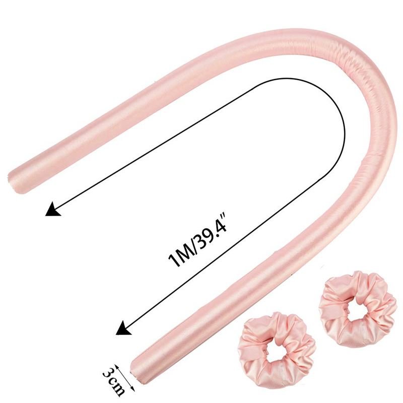 Heatless Hair Curlers - Get beautiful curls without heat - Pink - Hair Styling tool | Fashiongirl