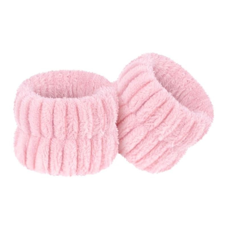 Microfibre Wrist Washband - Pink 2 pcs. - | Fashiongirl