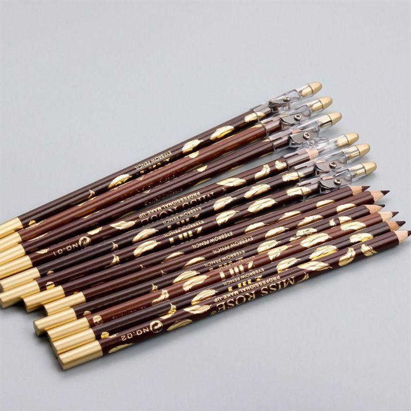 Miss Rose Eyebrow Pencil / Eyebrow Brush - No. 1 Dark Brown - | Fashiongirl