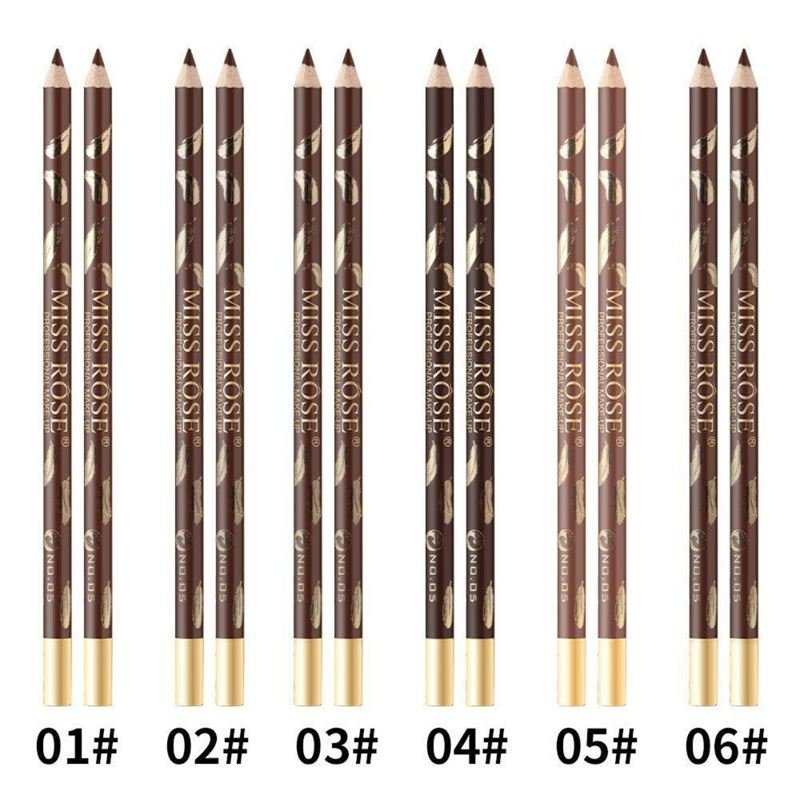 Miss Rose Eyebrow Pencil / Eyebrow Brush - No. 1 Dark Brown - | Fashiongirl