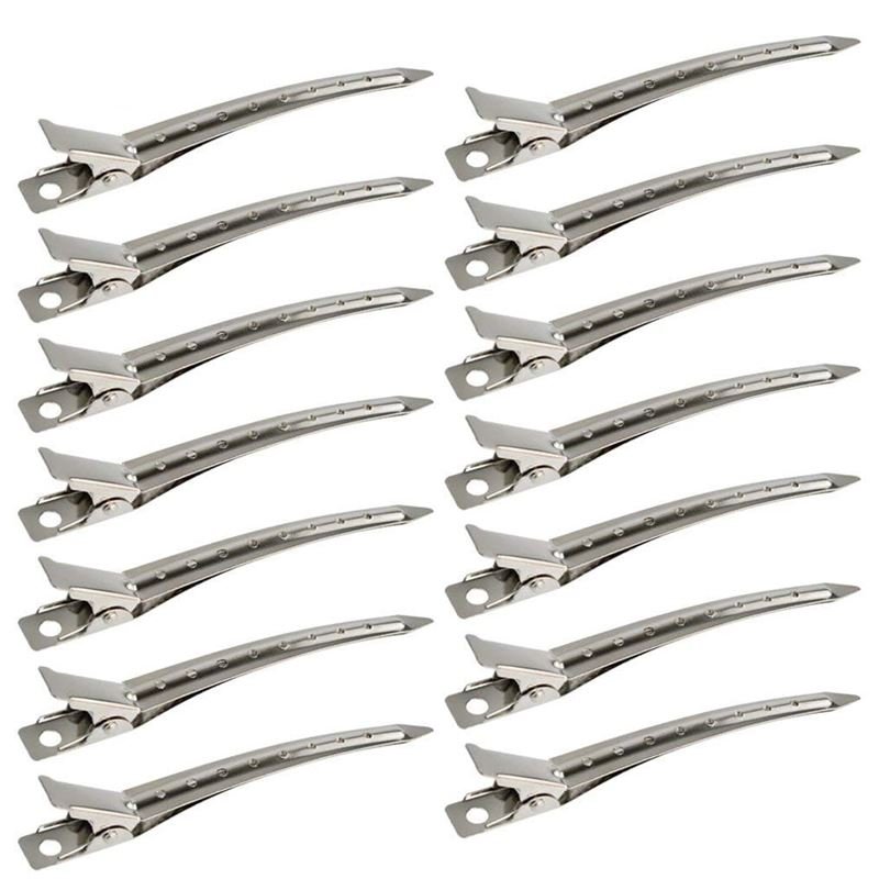 SOHO Duck Metal Hair Clips for Hair Styling and Splitting - 12 pcs - | Fashiongirl