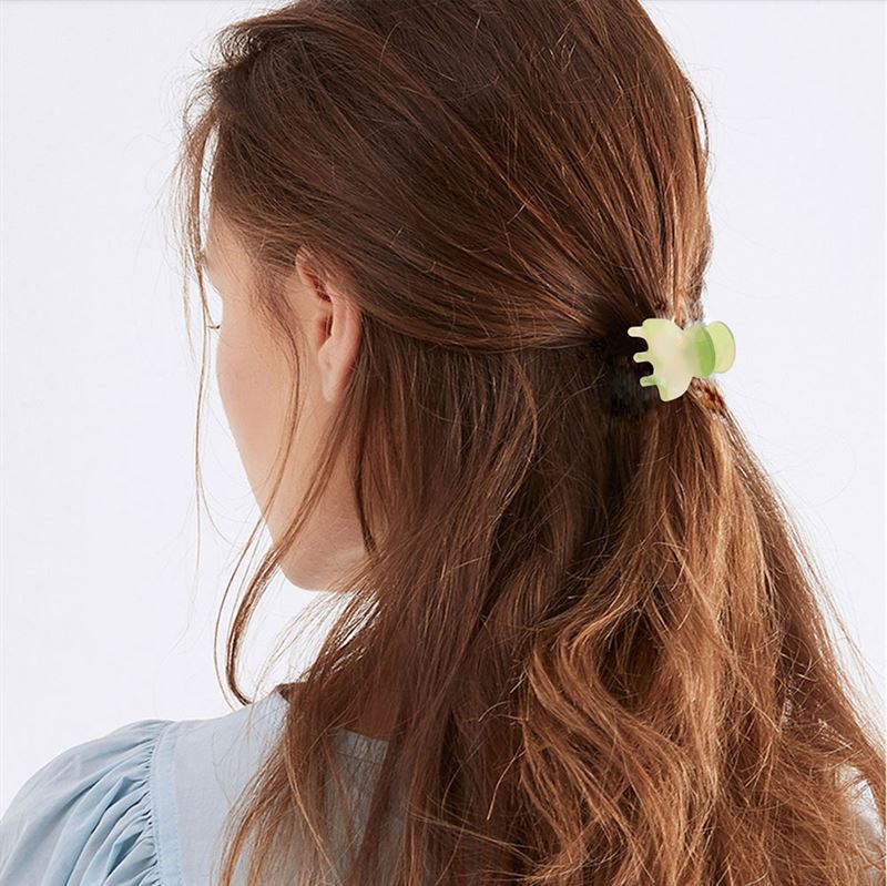 SOHO Hara Mini Hair Claw - Black Marble - Hair Accessories