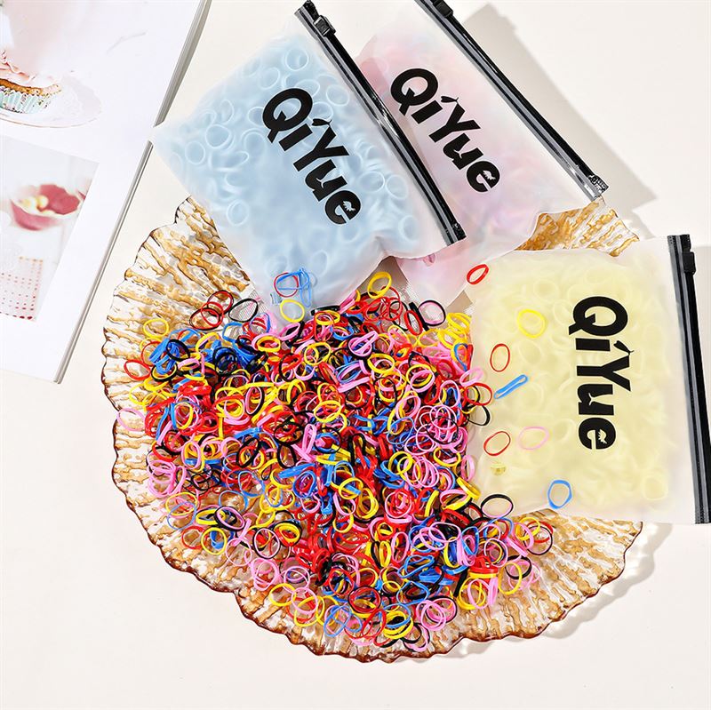 SOHO Liva Snag Free Hair elastics, 500 pcs - Milkshake - Hair Accessories | Fashiongirl