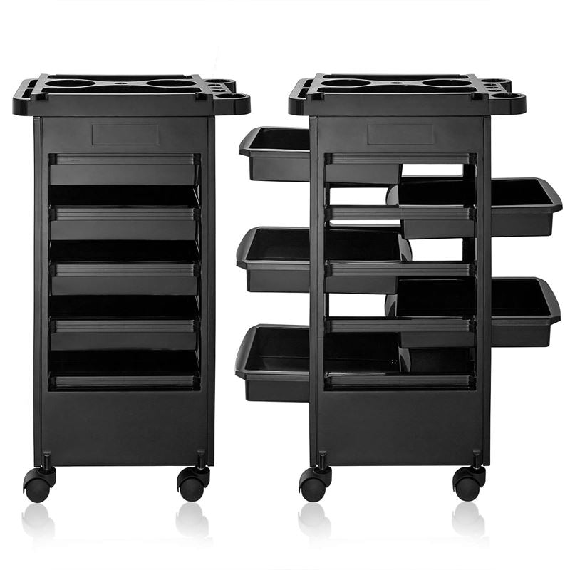 UNIQ hairdressing trolley / trolley roller table - Black - | Fashiongirl