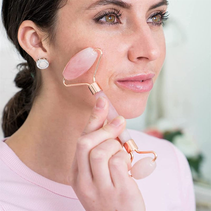 UNIQ Jade Roller + Guasha Stone (Pink) - | Fashiongirl