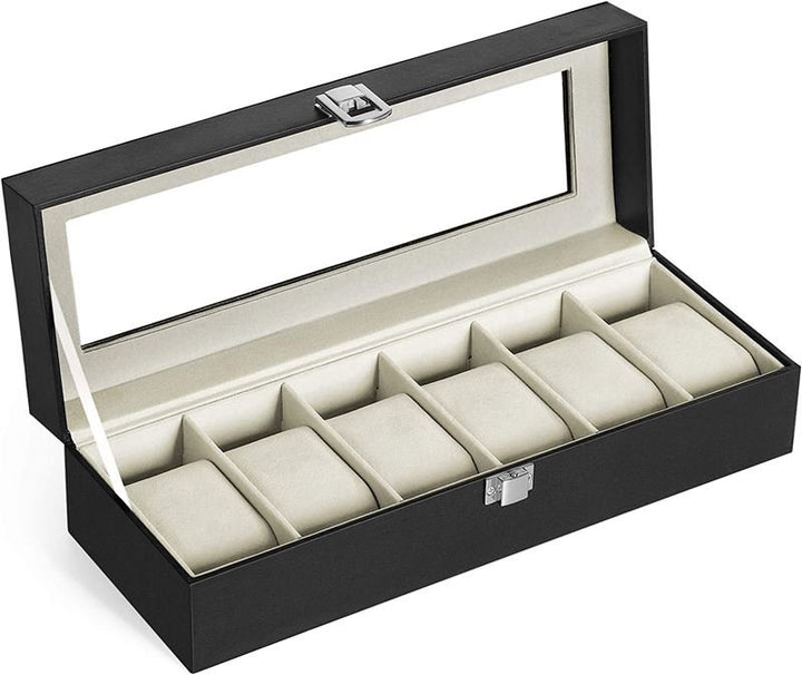 UNIQ Watch box / Leather watch box for 6 watches - unisex - | Fashiongirl
